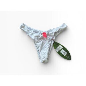 Farm Rio White Crochet Fuffles Laise Bikini Bottom XL NWT